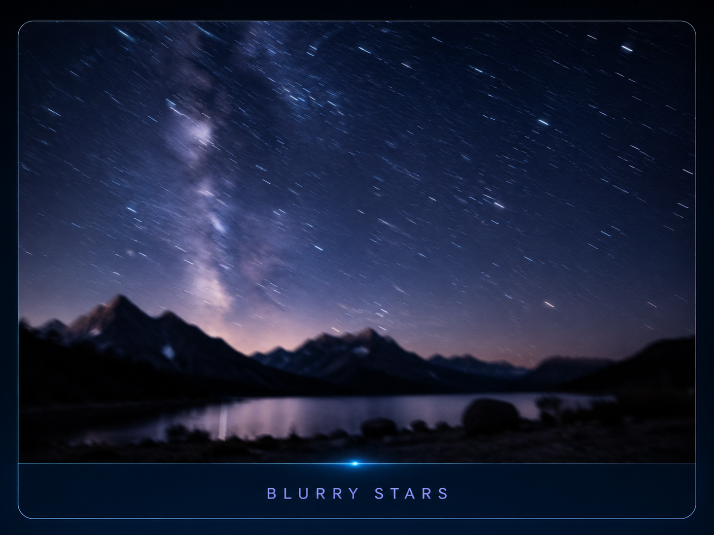Blurry stars example